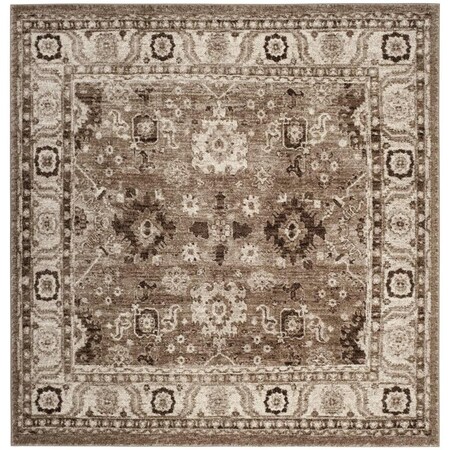 Safavieh Vintage Hamadan Square Area Rug, Taupe - 5 ft.-3 in. x 5 ft.-3 in. VTH214T-5SQ